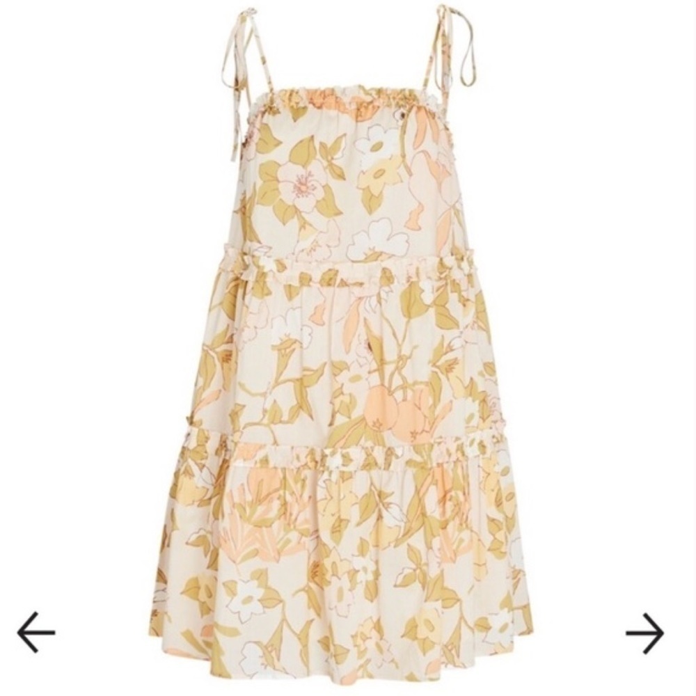New Rails Sz Sm Caralyn Floral Tiered Sun Dress - Picture 3 of 7